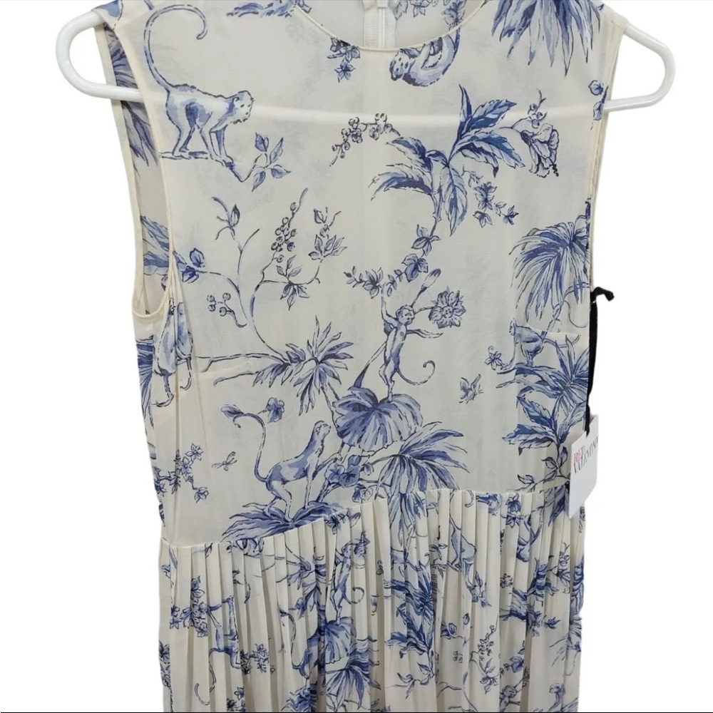 Red Valentino Monkey Print Silk Dress
